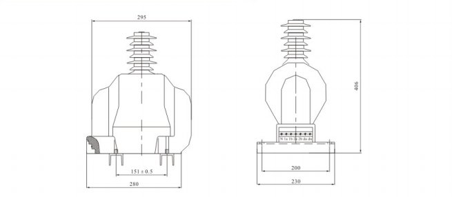 33 кВ сухой распределительный трансформатор напряжения